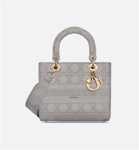 dior lady d lite grey|medium lady d lite bag.